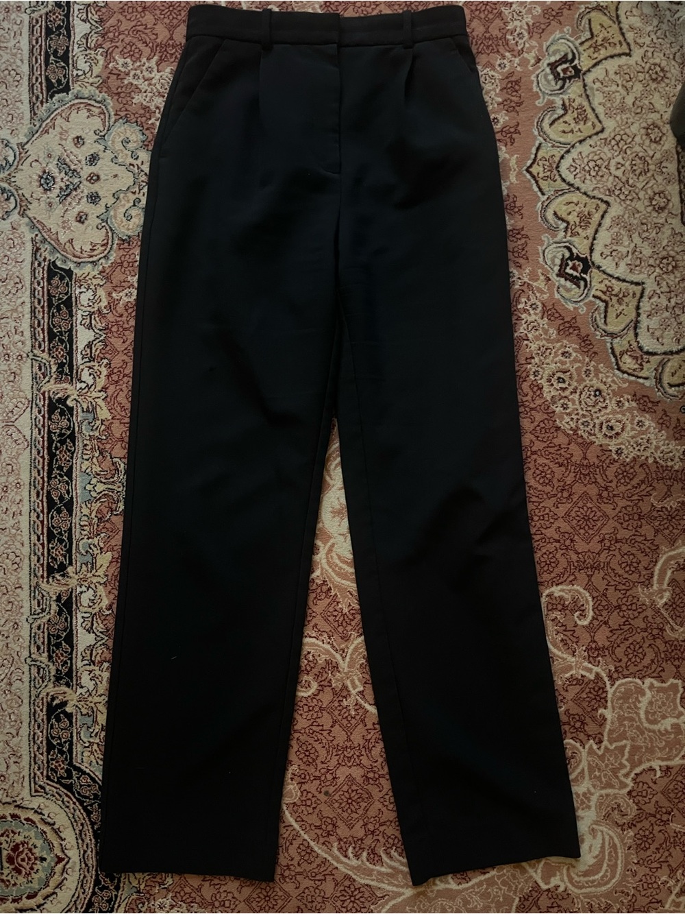 Abercrombie & Fitch Sloan Black Wide-Leg Trousers